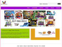 Tablet Screenshot of magicdreambouncerental.com